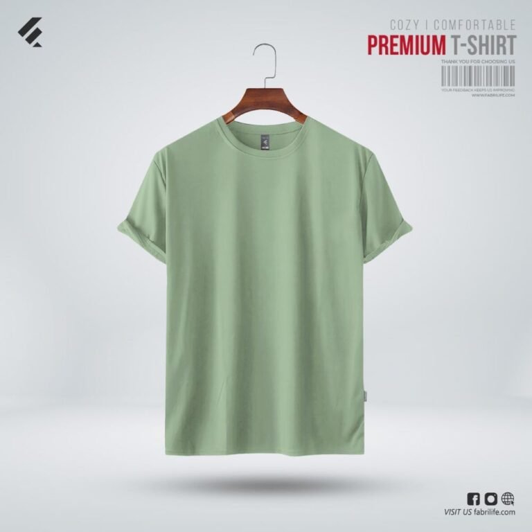 Men's Premium Solid T-shirt - Ice Berg Green